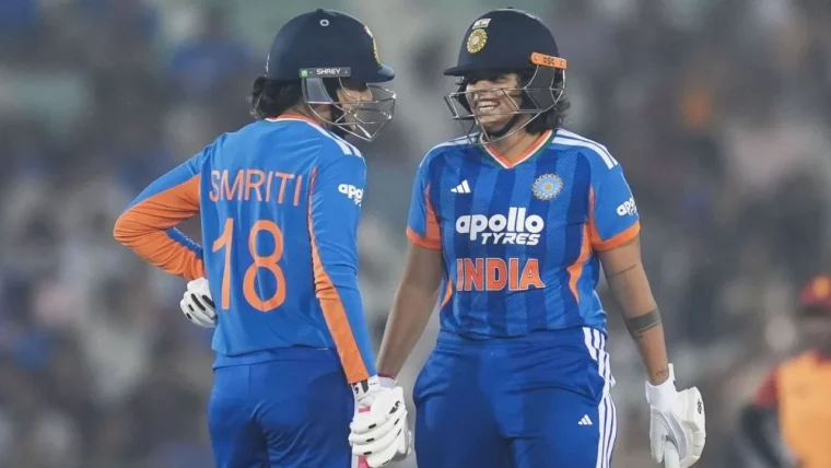 India women cricket team celebrating record-breaking 53-ball win against Zimbabwe