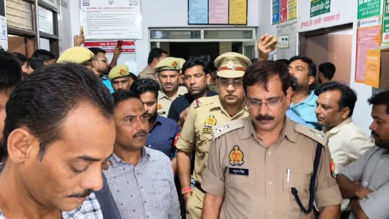 Police investigating crime scene of journalist Naseem's murder in Hapur