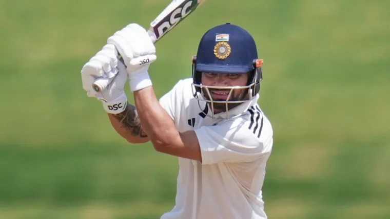 Rinku Singh celebrating his century in Ranji Trophy 2026