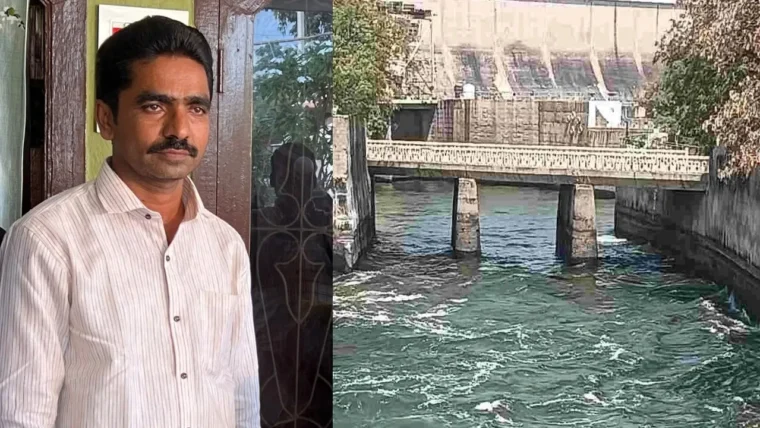 Sagar canal in Khammam district where teacher Venkateshwar Rao committed suicide
