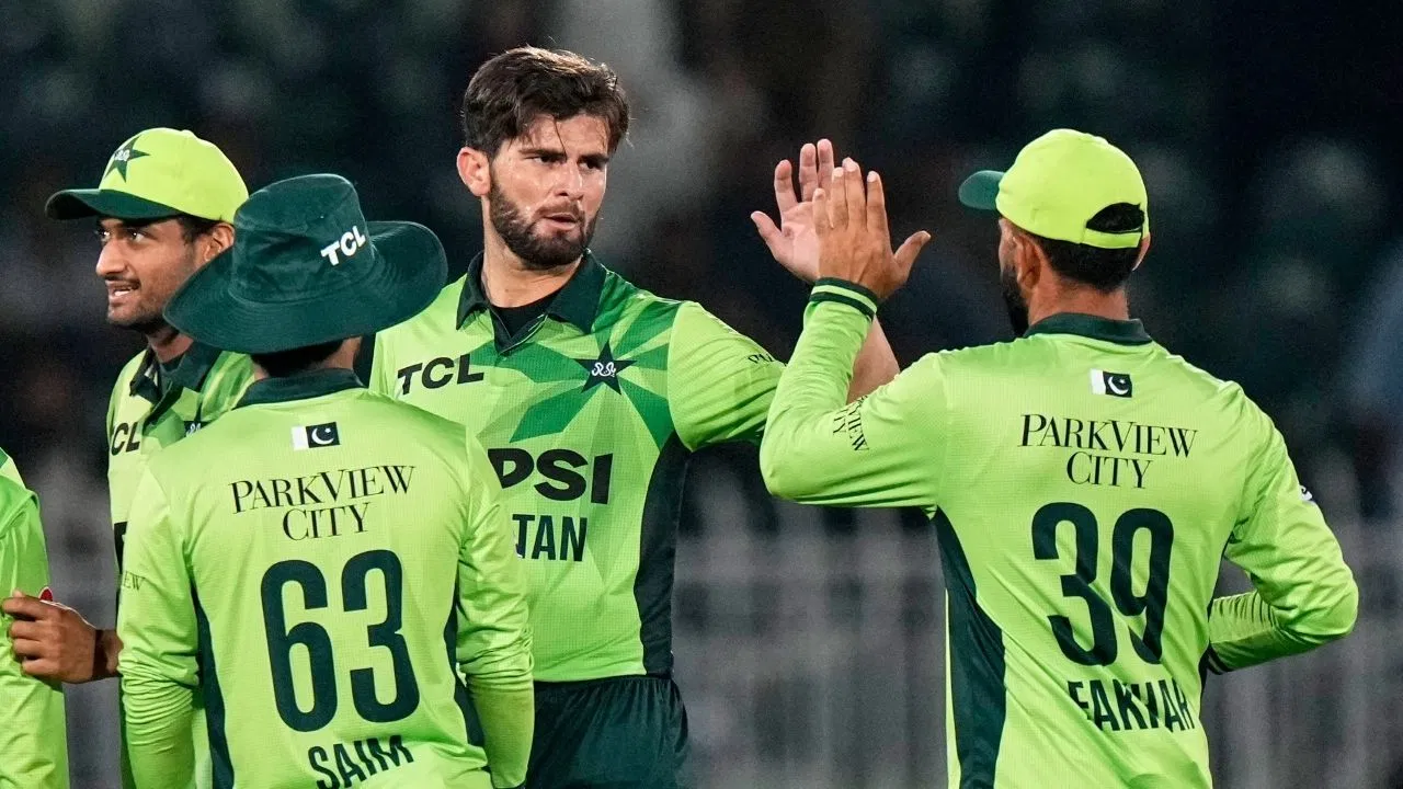 Salman Agha celebrating century in Pakistan vs Sri Lanka ODI at Rawalpindi