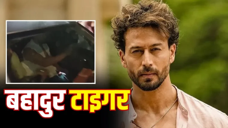 Tiger Shroff driving injured driver to hospital after firing in Mumbai